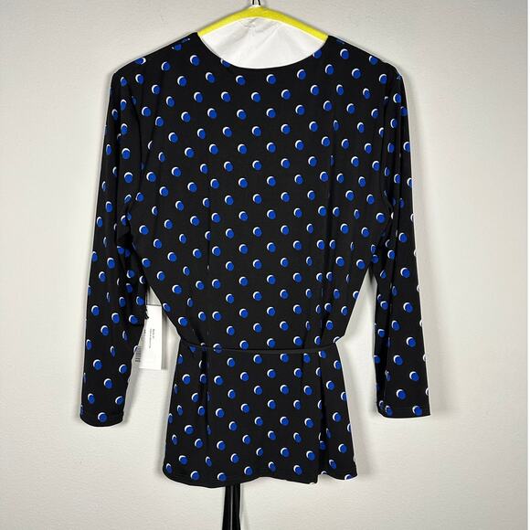 NWT Bailey 44 Wrapture Polka-Dot Print Wrap Blouse Women's Large - Picture 5 of 9